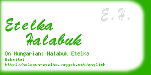 etelka halabuk business card